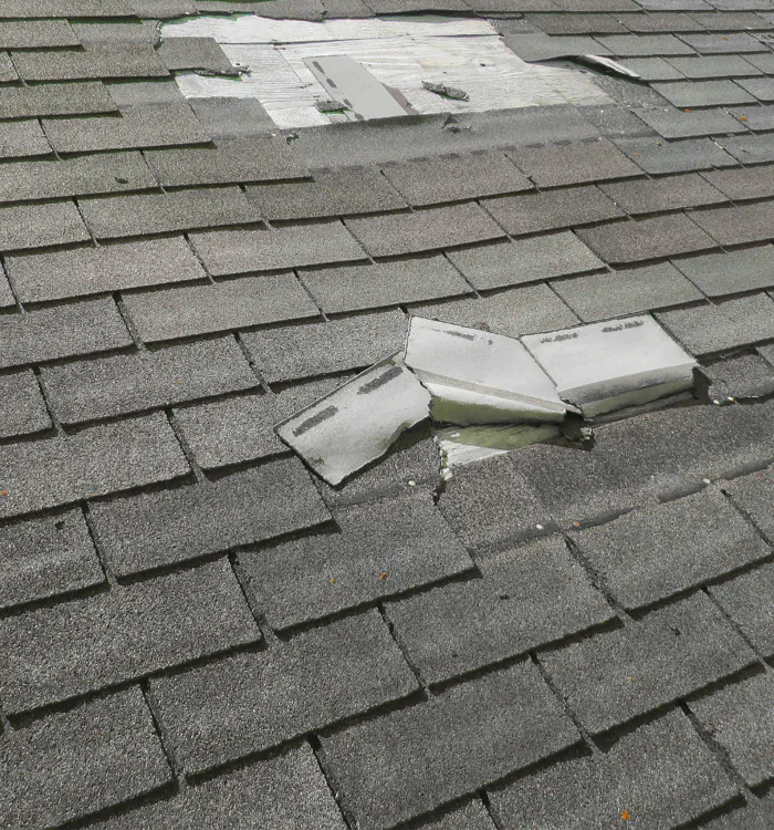 damaged shingle roof northampton pa